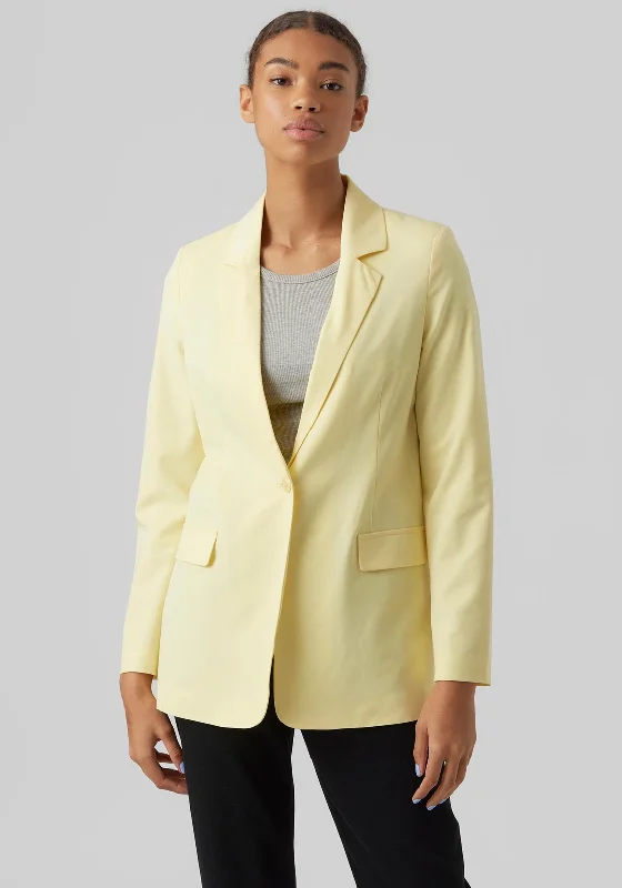 Vero Moda Zelda Loose Blazer, Lemon Meringue